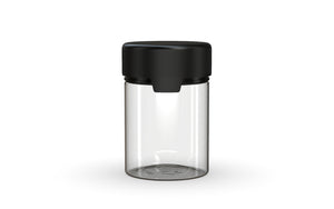 Chubby Gorilla 120CC/4FL.OZ/120ML Aviator CR Container With Inner Seal & Tamper - Clear Natural/Opaque Black Lid