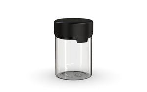 Chubby Gorilla 120CC/4FL.OZ/120ML Aviator CR Container With Inner Seal & Tamper - Clear Natural/Opaque Black Lid