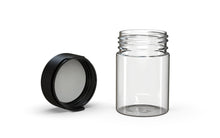 Load image into Gallery viewer, Chubby Gorilla 120CC/4FL.OZ/120ML Aviator CR Container With Inner Seal &amp; Tamper - Clear Natural/Opaque Black Lid