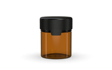 Cargar imagen en el visor de la galería, Chubby Gorilla 120CC/3FL.OZ/120ML Aviator CR Container With Inner Seal &amp; Tamper -Translucent Amber/Opaque Black Lid