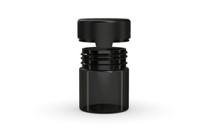 Chubby Gorilla 90CC/3FL.OZ/90ML Aviator CR Container With Inner Seal & Tamper - Translucent Black/Opaque Black Lid