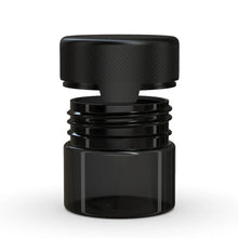 Cargar imagen en el visor de la galería, Chubby Gorilla 60CC/2FL.OZ/60ML Aviator CR Container With Inner Seal &amp; Tamper - Translucent Black/Opaque Black Lid