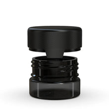 Cargar imagen en el visor de la galería, Chubby Gorilla 30CC/1FL.OZ/30ML Aviator CR Container With Inner Seal &amp; Tamper - Translucent Black/Opaque Black Lid