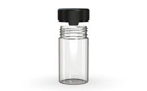 Chubby Gorilla 150CC/5FL.OZ/150ML Aviator CR Container With Inner Seal & Tamper - Clear Natural/Opaque Black Lid