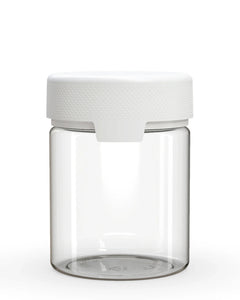 Chubby Gorilla 550CC/18.5FL.OZ/550ML Aviator CR XL Container With Inner Seal & Tamper - Clear Natural/Opaque White Lid