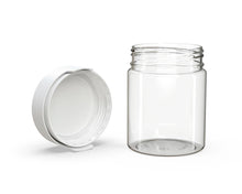 Cargar imagen en el visor de la galería, Chubby Gorilla 550CC/18.5FL.OZ/550ML Aviator CR XL Container With Inner Seal &amp; Tamper - Clear Natural/Opaque White Lid