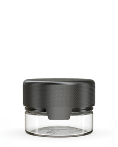 Chubby Gorilla 30CC/1FL.OZ/30ML Aviator CR Container With Inner Seal & Tamper - Clear Natural/Opaque Black Lid