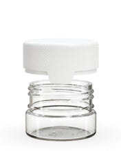 Cargar imagen en el visor de la galería, Chubby Gorilla 30CC/1FL.OZ/30ML Aviator CR Container With Inner Seal &amp; Tamper - Clear Natural/Opaque White Lid