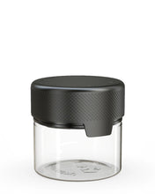 Cargar imagen en el visor de la galería, Chubby Gorilla 60CC/2FL.OZ/60ML Aviator CR Container With Inner Seal &amp; Tamper - Clear Natural/Opaque Black Lid