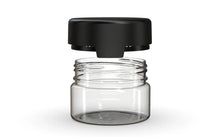 Cargar imagen en el visor de la galería, Chubby Gorilla 220CC/7.5FL.OZ/220ML Aviator CR XL Container With Inner Seal &amp; Tamper - Clear Natural/Opaque Black Lid