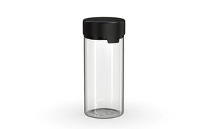 Chubby Gorilla 240CC/8FL.OZ/240ML Aviator CR Container With Inner Seal & Tamper - Clear Natural/Opaque Black Lid