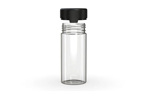 Chubby Gorilla 240CC/8FL.OZ/240ML Aviator CR Container With Inner Seal & Tamper - Clear Natural/Opaque Black Lid