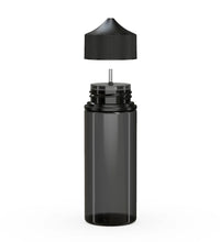 Load image into Gallery viewer, Chubby Gorilla 120ML Unicorn Bottle V3 - Translucent Black Bottle/Black Cap