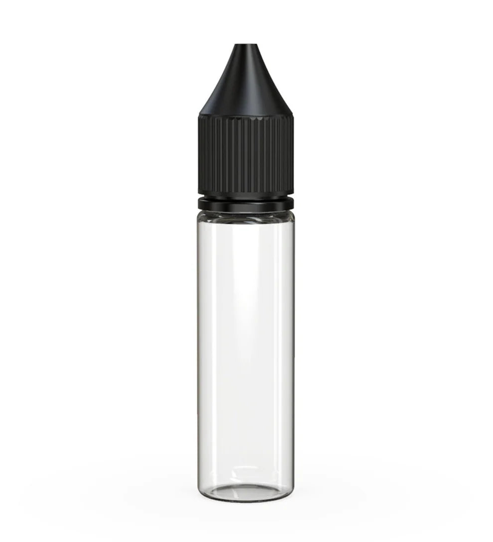 Chubby Gorilla 20ML Unicorn Bottle V3 - Clear Bottle/Black Cap