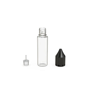 Chubby Gorilla 20ML Unicorn Bottle V3 - Clear Bottle/Black Cap