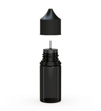 Load image into Gallery viewer, Chubby Gorilla 30ML Stubby Unicorn Bottle V3 - Transparent Black Bottle/Black Cap