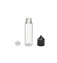 Load image into Gallery viewer, Chubby Gorilla 60ML Unicorn Bottle V3 - Clear Bottle/Black Cap