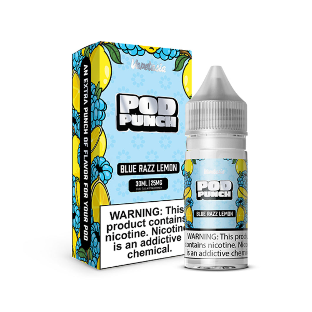 Vapetasia Pod Punch Salts Blue Razz Lemon 30ml E-Juice