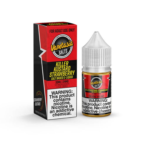 Vapetasia Salts Killer Kustard Strawberry 30ml E-Juice - WORLDTRADERS USA LLC