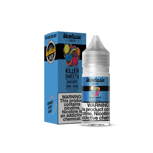 Vapetasia Salts Killer Sweets Rain Bops 30ml Synthetic Nicotine E-Juice - WORLDTRADERS USA LLC